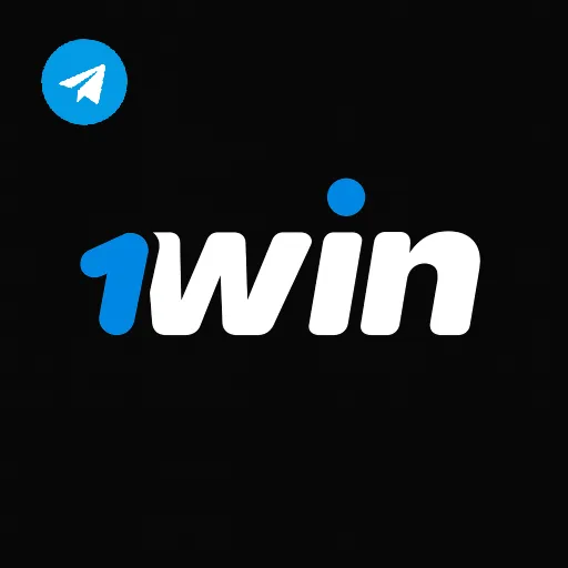 Imagem promovendo o canal oficial da 1win no Telegram